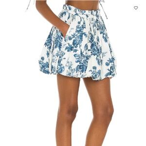 Loveshackfancy X REVOLVE Cheyenne Skirt in Blue China Toile